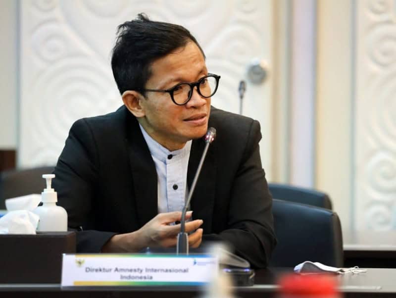Direktur Amnesty International Usman Hamid Direktur Amnesty International Usman Hamid