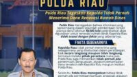 Klarifikasi Polda Riau