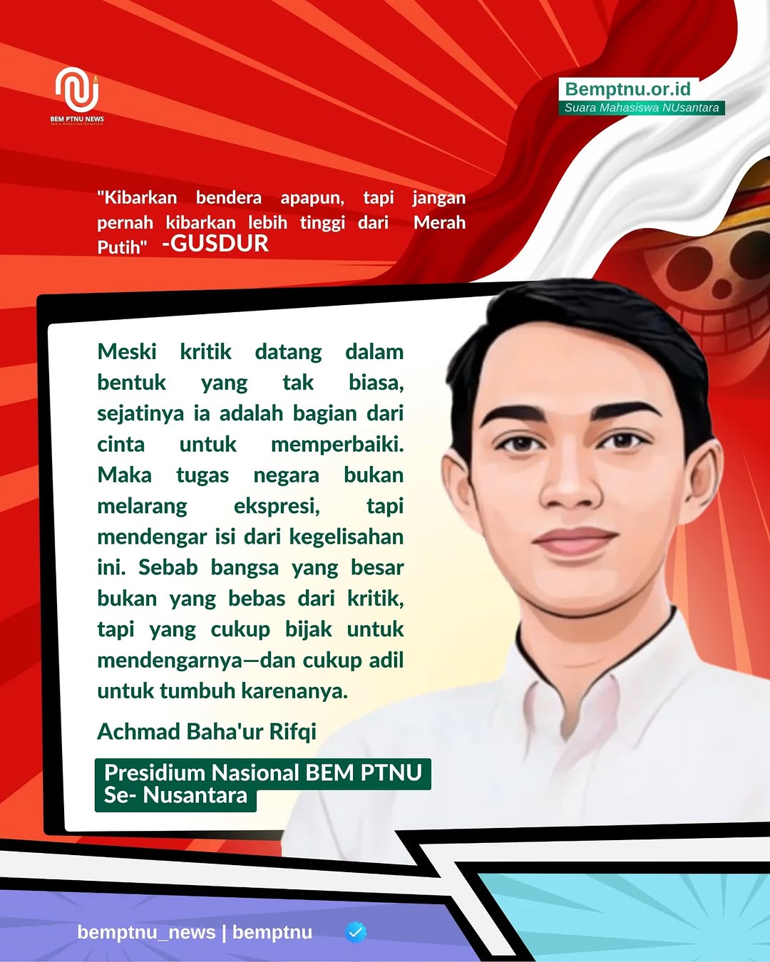 Presidium Nasional BEM PTNU Achmad Bahaur Rifqi