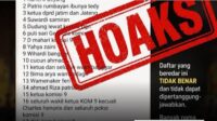 Hoaks Daftar Pejabat Pemilik SPPG Hoaks Daftar Pejabat Pemilik SPPG