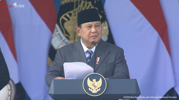 Presiden Prabowo Di HUT Bhayangkara Ke 80